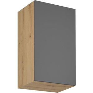 Küchenoberschrank mit einer Tür LAUREN 45 cm grau Rechts