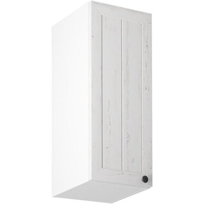 Küchenoberschrank mit einer Tür PROVENCE 30 cm weiß Links