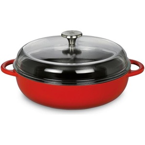 Küchenprofi Bratpfanne Provence, Rot, Metall, 3.9 L, 7.5 cm, antihaftbeschichtet, Kochen, Pfannen, Bratpfannen