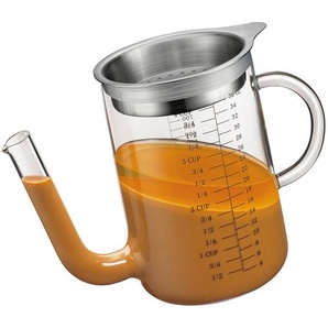 Küchenprofi Fettreduzierkanne, Transparent, Glas, Metall, 1 L, 15.2 cm, Kochen, Küchenhelfer, Sonstige Küchenhelfer