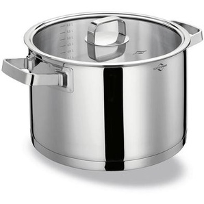 Küchenprofi Kochtopf SAN Remo, Silber, Metall, 6,5 L, 24.5x14.5x24.5 cm, Kochen, Töpfe, Kochtöpfe