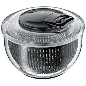 Küchenprofi Salatschleuder, Schwarz, Kunststoff, 5 L, rund, 18 cm, Kochen, Küchenhelfer, Salatschleuder