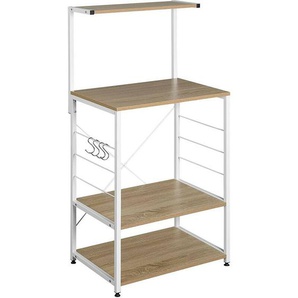 Küchenregal Standregal Mikrowellenhalter Bäcker Regal Haushaltsregal - Woltu