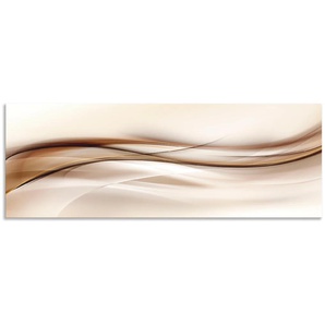 Küchenrückwand ARTLAND Braune abstrakte Welle Spritzschutzwände Gr. B/H: 140 cm x 50 cm, braun Küchendekoration