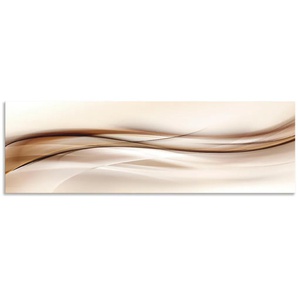 Küchenrückwand ARTLAND Braune abstrakte Welle Spritzschutzwände Gr. B/H: 160 cm x 50 cm, braun Küchendekoration