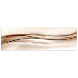 Küchenrückwand ARTLAND Braune abstrakte Welle Spritzschutzwände Gr. B/H: 170 cm x 50 cm, braun Küchendekoration