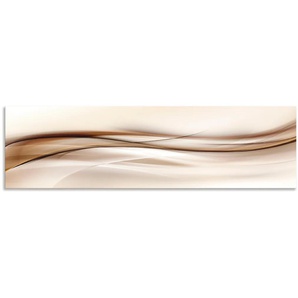 Küchenrückwand ARTLAND Braune abstrakte Welle Spritzschutzwände Gr. B/H: 180 cm x 50 cm, braun Küchendekoration