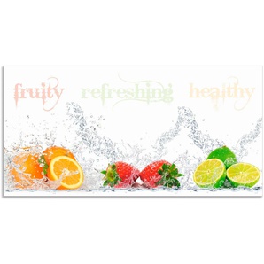 Küchenrückwand ARTLAND Fruchtig erfrischend gesund Fruchtmix Spritzschutzwände Gr. B/H: 100 cm x 50 cm, bunt Küchendekoration