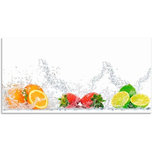 Küchenrückwand ARTLAND Fruchtig erfrischend gesund Fruchtmix Spritzschutzwände Gr. B/H: 100 cm x 50 cm, bunt Küchendekoration