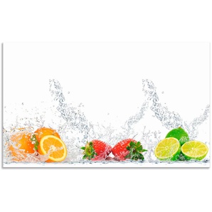 Küchenrückwand ARTLAND Fruchtig erfrischend gesund Fruchtmix Spritzschutzwände Gr. B/H: 100 cm x 60 cm, bunt Küchendekoration