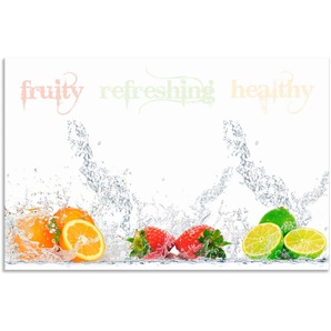 Küchenrückwand ARTLAND Fruchtig erfrischend gesund Fruchtmix Spritzschutzwände Gr. B/H: 100 cm x 65 cm, bunt Küchendekoration