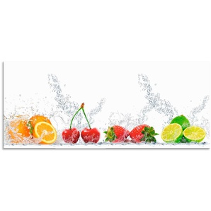 Küchenrückwand ARTLAND Fruchtig erfrischend gesund Fruchtmix Spritzschutzwände Gr. B/H: 120 cm x 50 cm, bunt Küchendekoration Alu Spritzschutz mit Klebeband, einfache Montage