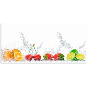 Küchenrückwand ARTLAND Fruchtig erfrischend gesund Fruchtmix Spritzschutzwände Gr. B/H: 120 cm x 55 cm, bunt Küchendekoration Alu Spritzschutz mit Klebeband, einfache Montage