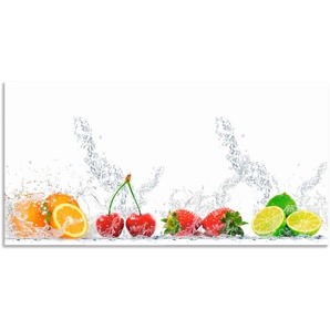 Küchenrückwand ARTLAND Fruchtig erfrischend gesund Fruchtmix Spritzschutzwände Gr. B/H: 120 cm x 60 cm, bunt Küchendekoration Alu Spritzschutz mit Klebeband, einfache Montage