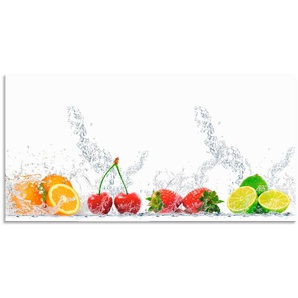 Küchenrückwand ARTLAND Fruchtig erfrischend gesund Fruchtmix Spritzschutzwände Gr. B/H: 120 cmx60 cm, bunt Küchendekoration Spritzschutzwände Alu Spritzschutz mit Klebeband, einfache Montage