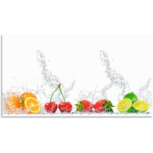 Küchenrückwand ARTLAND Fruchtig erfrischend gesund Fruchtmix Spritzschutzwände Gr. B/H: 120 cmx65 cm, bunt Küchendekoration Spritzschutzwände Alu Spritzschutz mit Klebeband, einfache Montage