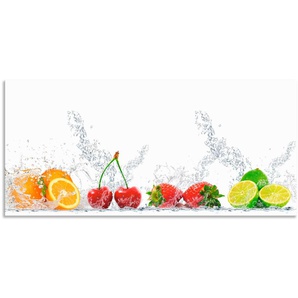 Küchenrückwand ARTLAND Fruchtig erfrischend gesund Fruchtmix Spritzschutzwände Gr. B/H: 130 cm x 60 cm, bunt Küchendekoration Alu Spritzschutz mit Klebeband, einfache Montage