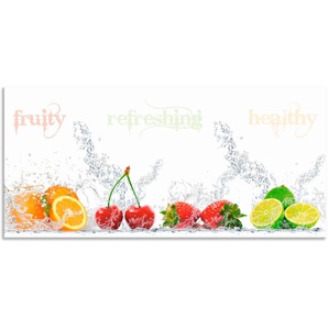 Küchenrückwand ARTLAND Fruchtig erfrischend gesund Fruchtmix Spritzschutzwände Gr. B/H: 140 cm x 65 cm, bunt Küchendekoration
