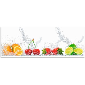 Küchenrückwand ARTLAND Fruchtig erfrischend gesund Fruchtmix Spritzschutzwände Gr. B/H: 140 cmx50 cm, bunt Küchendekoration Spritzschutzwände Alu Spritzschutz mit Klebeband, einfache Montage