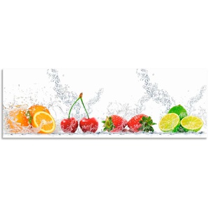 Küchenrückwand ARTLAND Fruchtig erfrischend gesund Fruchtmix Spritzschutzwände Gr. B/H: 150 cm x 50 cm, bunt Küchendekoration Alu Spritzschutz mit Klebeband, einfache Montage