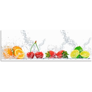 Küchenrückwand ARTLAND Fruchtig erfrischend gesund Fruchtmix Spritzschutzwände Gr. B/H: 150 cmx50 cm, bunt Küchendekoration Spritzschutzwände Alu Spritzschutz mit Klebeband, einfache Montage