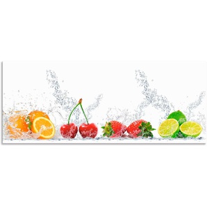 Küchenrückwand ARTLAND Fruchtig erfrischend gesund Fruchtmix Spritzschutzwände Gr. B/H: 150 cmx60 cm, bunt Küchendekoration Spritzschutzwände Alu Spritzschutz mit Klebeband, einfache Montage