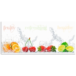 Küchenrückwand ARTLAND Fruchtig erfrischend gesund Fruchtmix Spritzschutzwände Gr. B/H: 150 cmx65 cm, bunt Küchendekoration Spritzschutzwände Alu Spritzschutz mit Klebeband, einfache Montage