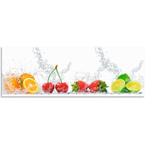 Küchenrückwand ARTLAND Fruchtig erfrischend gesund Fruchtmix Spritzschutzwände Gr. B/H: 160 cmx55 cm, bunt Küchendekoration Alu Spritzschutz mit Klebeband, einfache Montage