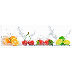 Küchenrückwand ARTLAND Fruchtig erfrischend gesund Fruchtmix Spritzschutzwände Gr. B/H: 180 cm x 55 cm, bunt Küchendekoration Alu Spritzschutz mit Klebeband, einfache Montage