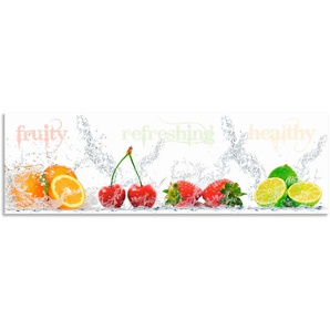 Küchenrückwand ARTLAND Fruchtig erfrischend gesund Fruchtmix Spritzschutzwände Gr. B/H: 180 cm x 55 cm, bunt Küchendekoration