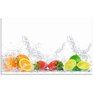 Küchenrückwand ARTLAND Fruchtig erfrischend gesund Fruchtmix Spritzschutzwände Gr. B/H: 90 cm x 55 cm, bunt Küchendekoration