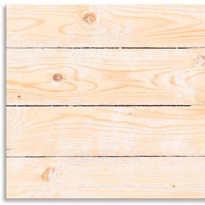 Küchenrückwand ARTLAND Holzstruktur Spritzschutzwände Gr. B/H: 120 cm x 50 cm, beige (naturfarben) Küchendekoration