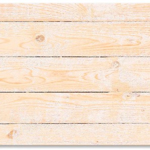 Küchenrückwand ARTLAND Holzstruktur Spritzschutzwände Gr. B/H: 150 cmx65 cm, beige (naturfarben) Küchendekoration Spritzschutzwände Alu Spritzschutz mit Klebeband, einfache Montage