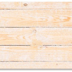 Küchenrückwand ARTLAND Holzstruktur Spritzschutzwände Gr. B/H: 160 cmx60 cm, beige (naturfarben) Küchendekoration Spritzschutzwände Alu Spritzschutz mit Klebeband, einfache Montage