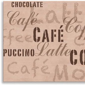 Küchenrückwand ARTLAND Kaffee - Latte Macchiato Spritzschutzwände Gr. B/H: 180 cm x 55 cm, beige (naturfarben) Küchendekoration
