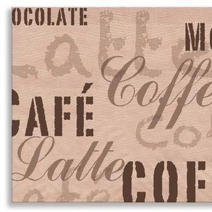 Küchenrückwand ARTLAND Kaffee - Latte Macchiato Spritzschutzwände Gr. B/H: 180 cmx50 cm, beige (naturfarben) Küchendekoration Spritzschutzwände Alu Spritzschutz mit Klebeband, einfache Montage
