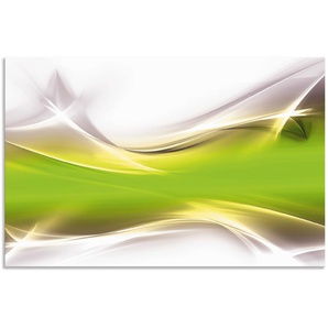 Küchenrückwand ARTLAND Kreatives Element Spritzschutzwände Gr. B/H: 100 cm x 65 cm, grün Küchendekoration Alu Spritzschutz mit Klebeband, einfache Montage