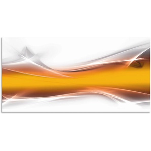 Küchenrückwand ARTLAND Kreatives Element Spritzschutzwände Gr. B/H: 120 cmx60 cm, goldfarben Küchendekoration Spritzschutzwände Alu Spritzschutz mit Klebeband, einfache Montage
