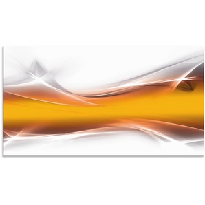 Küchenrückwand ARTLAND Kreatives Element Spritzschutzwände Gr. B/H: 120 cmx65 cm, goldfarben Küchendekoration Spritzschutzwände Alu Spritzschutz mit Klebeband, einfache Montage