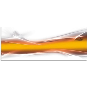 Küchenrückwand ARTLAND Kreatives Element Spritzschutzwände Gr. B/H: 130 cmx50 cm, goldfarben Küchendekoration Spritzschutzwände Alu Spritzschutz mit Klebeband, einfache Montage