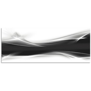 Küchenrückwand ARTLAND Kreatives Element Spritzschutzwände Gr. B/H: 130 cmx50 cm, schwarz Küchendekoration Spritzschutzwände Alu Spritzschutz mit Klebeband, einfache Montage