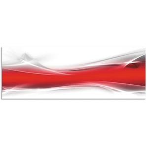 Küchenrückwand ARTLAND Kreatives Element Spritzschutzwände Gr. B/H: 140 cmx50 cm, rot Küchendekoration Spritzschutzwände Alu Spritzschutz mit Klebeband, einfache Montage