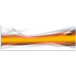 Küchenrückwand ARTLAND Kreatives Element Spritzschutzwände Gr. B/H: 150 cmx50 cm, goldfarben Küchendekoration Spritzschutzwände Alu Spritzschutz mit Klebeband, einfache Montage