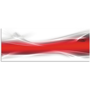 Küchenrückwand ARTLAND Kreatives Element Spritzschutzwände Gr. B/H: 150 cmx55 cm, rot Küchendekoration Spritzschutzwände Alu Spritzschutz mit Klebeband, einfache Montage