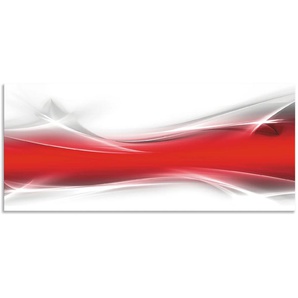 Küchenrückwand ARTLAND Kreatives Element Spritzschutzwände Gr. B/H: 150 cmx65 cm, rot Küchendekoration Spritzschutzwände Alu Spritzschutz mit Klebeband, einfache Montage