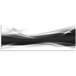 Küchenrückwand ARTLAND Kreatives Element Spritzschutzwände Gr. B/H: 160 cmx55 cm, schwarz Küchendekoration Spritzschutzwände Alu Spritzschutz mit Klebeband, einfache Montage