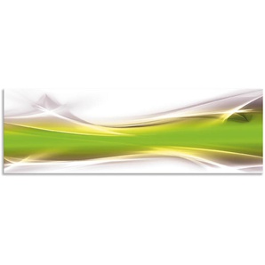 Küchenrückwand ARTLAND Kreatives Element Spritzschutzwände Gr. B/H: 170 cm x 55 cm, grün Küchendekoration Alu Spritzschutz mit Klebeband, einfache Montage
