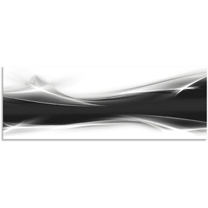 Küchenrückwand ARTLAND Kreatives Element Spritzschutzwände Gr. B/H: 170 cm x 60 cm, schwarz Küchendekoration Alu Spritzschutz mit Klebeband, einfache Montage