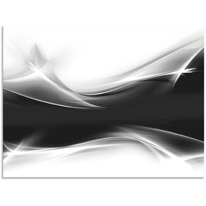 Küchenrückwand ARTLAND Kreatives Element Spritzschutzwände Gr. B/H: 80 cm x 60 cm, schwarz Küchendekoration Alu Spritzschutz mit Klebeband, einfache Montage