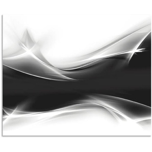 Küchenrückwand ARTLAND Kreatives Element Spritzschutzwände Gr. B/H: 80 cm x 65 cm, schwarz Küchendekoration Alu Spritzschutz mit Klebeband, einfache Montage